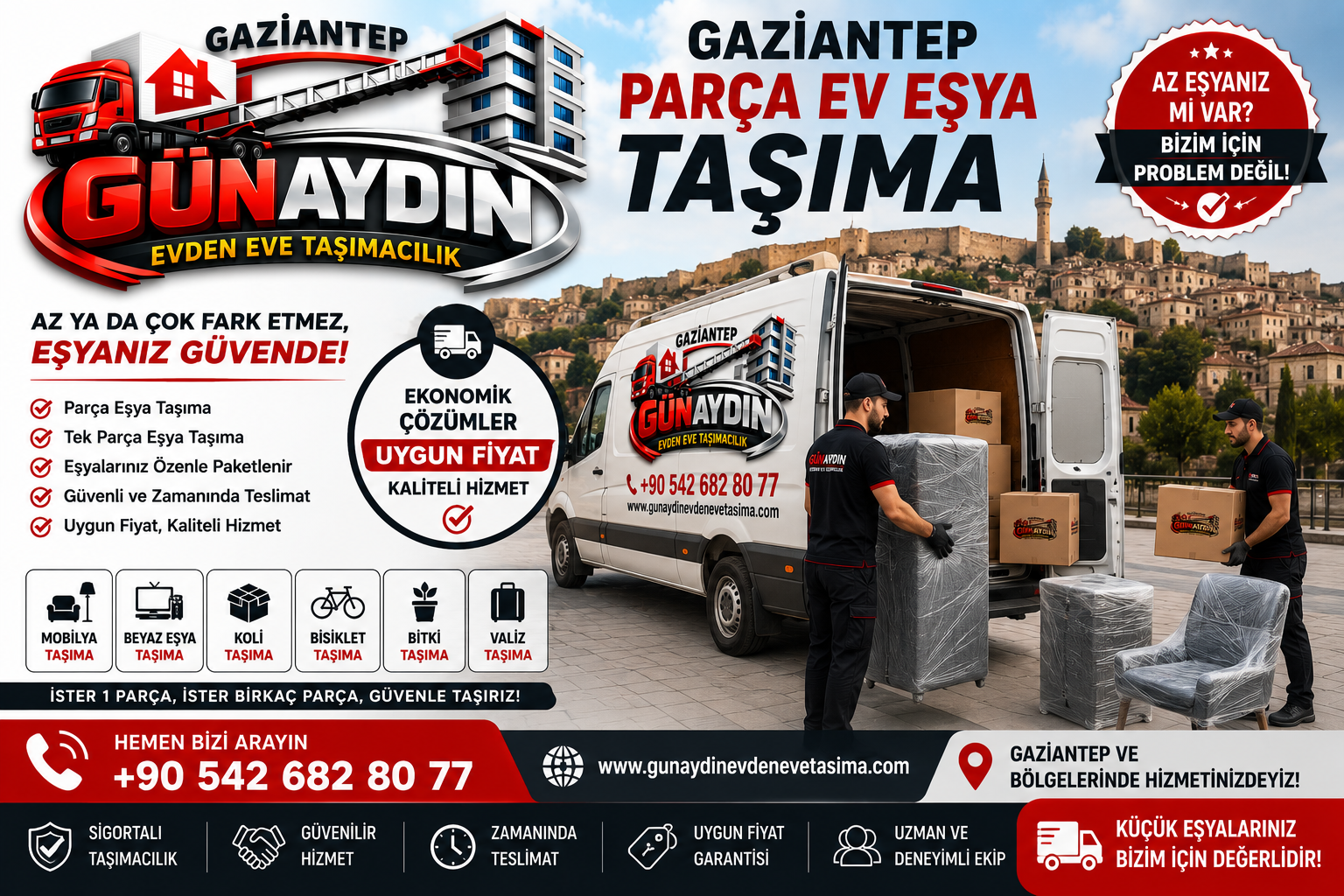 Gaziantep Parça Eşya Taşıma